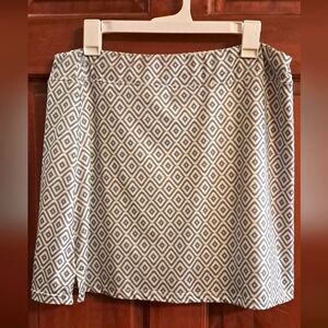 Geometric Patterned Mini Skirt